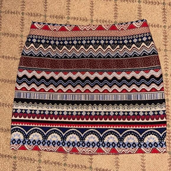 Design Lab boho tapestry skirt NWOT S - Picture 1 of 7